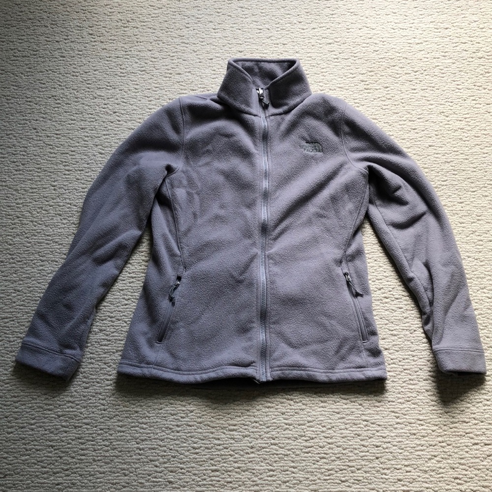 Fuzzy North Face jacket